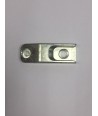 Cerradero bulón Base 18mm 2 atornillados plata