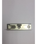 Cerradero de seguridad Base 18mm para atornillado inclinado plata