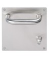 MANILLA U CON PLACA 170X170 CON CONDENA 78MM INOX