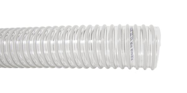 Metro de tubo flexible transparente de aspiración de 80 mm de