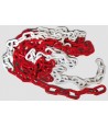 CADENA PLASTICO BLANCO-ROJO (METRO)