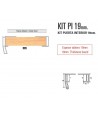 KIT PUERTA TORINO INTERIOR 19mm. ANODIZADO PLATA MATE
