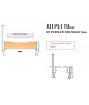 KIT PUERTA TORINO EXTERIOR TAPALUZ 19mm. ANODIZADO PLATA MAT