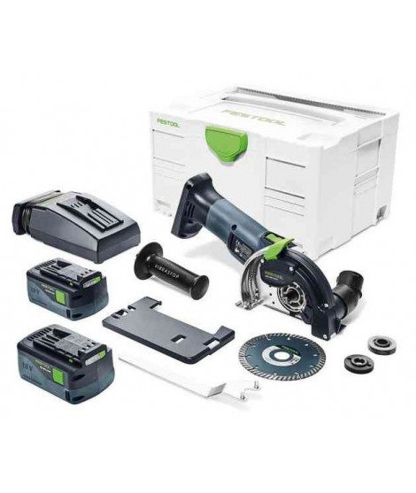 Festool Sistema de corte de diamante a batería DSC-AGC 18-125 FH Li 5,2 EBI-Plus