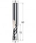 FRESA HELICOIDAL Z2 POS.    D4X15X60 S8  HM DX