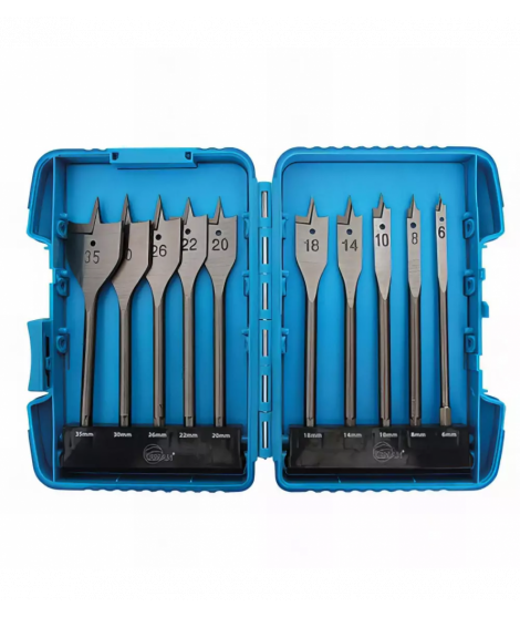 COFRE 10 BROCAS DE PALA ACERO WS MANGO H