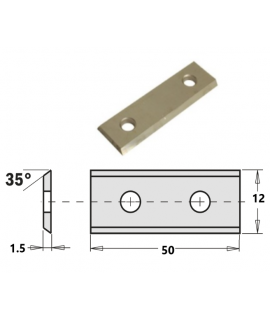 CUCHILLA HM (2/35°) 50x12x1.5mm HW-K1920
