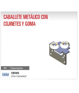CABALLETE SUP METÁLICO C/C Y GOMA S70 1 €/und.