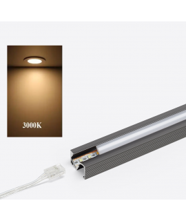 PERFIL+CUBIERTA L217 TITANIO 2.5M 3000K 12V SMART CONNECTOR