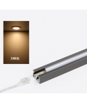 PERFIL+CUBIERTA L217 TITANIO 2.5M 3000K 12V SMART CONNECTOR