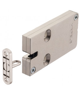 Cerradura para muebles, Häfele Dialock EFL 3, sistema de cierre accionado por red, compensación de tolerancia vertical