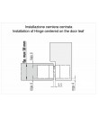 Bisagra de 7 pivotes invisible regulable 80/100 kg negra derecha-izquierda