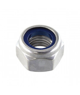 TUERCA INOX. A2 AUTOBLOCANTE M-10 % DIN 985 (200UDS)