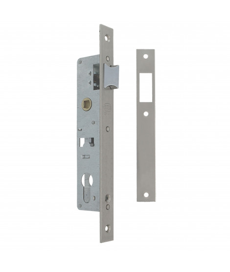 CERRADURA 760GR PARA PUERTA METÁLICA ACERO CROMO MATE