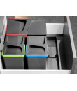 Base para contenedores de cajón cocina Recycle Plástico gris antracita
