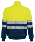 SUDADERA A.V. ROAD AMARILLO FLUOR-AZUL MARINO