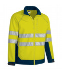 CHAQUETA SOFTSHELL A.V. TACOMA AMARILLO FLUOR-AZUL MARINO