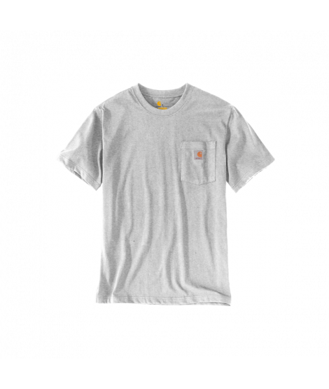 CARHARTT CAMISETA K87 DE MANGA CORTA AJUSTE RELAJADO Y BOLSILLO GRIS