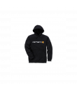 CARHARTT SUDADERA NEGRA LOGO MARQUETTE