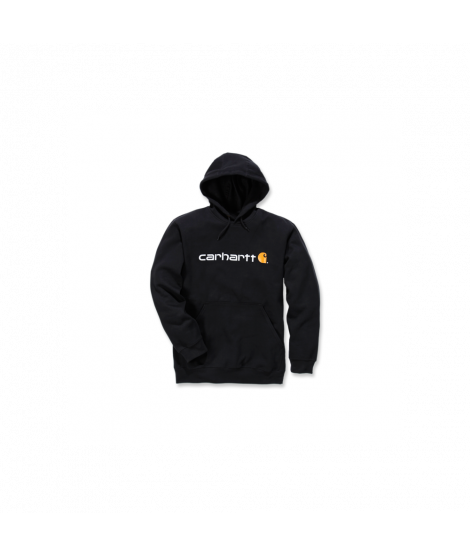 CARHARTT SUDADERA NEGRA LOGO MARQUETTE