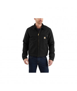 CARHARTT CHAQUETA DETROIT CON FORRO DE MANTA DE PATO DE AJUSTE RELAJADO NEGRA
