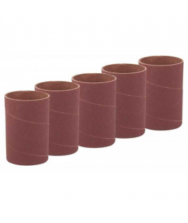 5ud. Canutos de lija de recambio grano 80 para rodillos lijadores para tupís