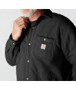 CHAQUETA CAMISA ACOLCHADA CON BROCHES DELANTEROS