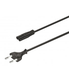 Cable aliment.negro EU 2000mm