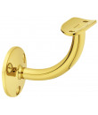 Soporte pasamanos curvo latón 38mm